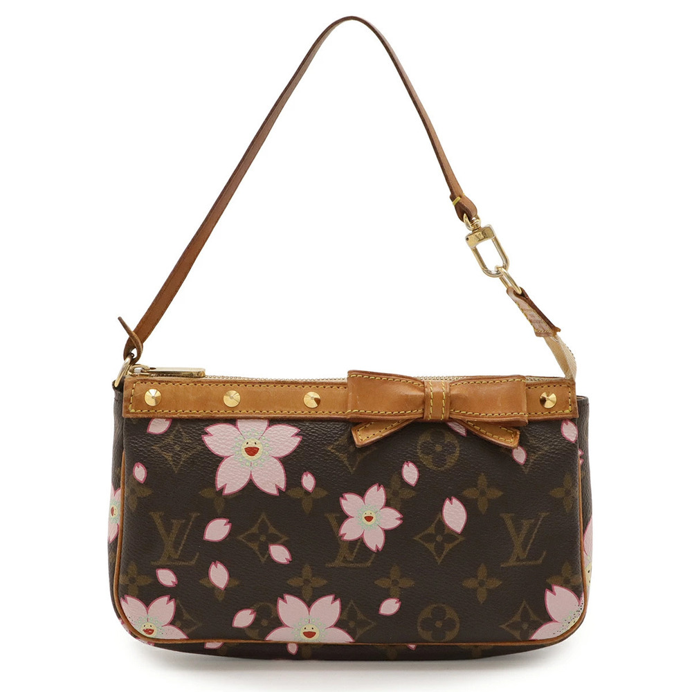 LOUIS VUITTON Cherry Red Blossom Accessoires Accessory Ribbon Motif